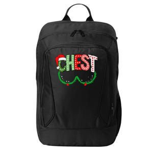 Chest Nuts Matching Chestnuts Funny Christmas Couples Chest City Backpack