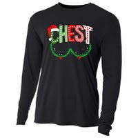 Chest Nuts Matching Chestnuts Funny Christmas Couples Chest Cooling Performance Long Sleeve Crew