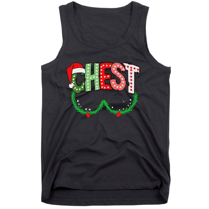 Chest Nuts Matching Chestnuts Funny Christmas Couples Chest Tank Top