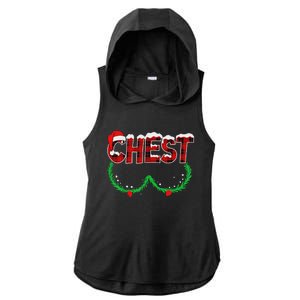 Chest Nuts Matching Chestnuts Funny Christmas Couples Chest Ladies PosiCharge Tri-Blend Wicking Draft Hoodie Tank