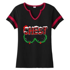 Chest Nuts Matching Chestnuts Funny Christmas Couples Chest Ladies Halftime Notch Neck Tee