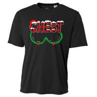 Chest Nuts Matching Chestnuts Funny Christmas Couples Chest Cooling Performance Crew T-Shirt