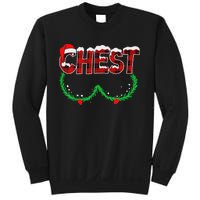 Chest Nuts Matching Chestnuts Funny Christmas Couples Chest Sweatshirt