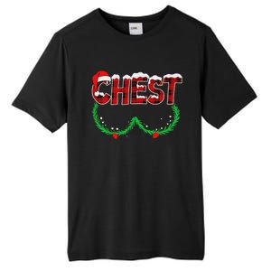 Chest Nuts Matching Chestnuts Funny Christmas Couples Chest Tall Fusion ChromaSoft Performance T-Shirt