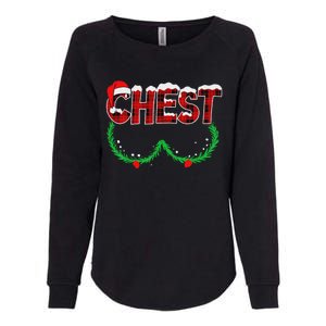 Chest Nuts Matching Chestnuts Funny Christmas Couples Chest Womens California Wash Sweatshirt