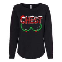 Chest Nuts Matching Chestnuts Funny Christmas Couples Chest Womens California Wash Sweatshirt