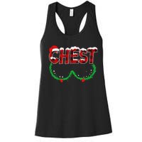 Chest Nuts Matching Chestnuts Funny Christmas Couples Chest Women's Racerback Tank