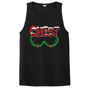 Chest Nuts Matching Chestnuts Funny Christmas Couples Chest PosiCharge Competitor Tank