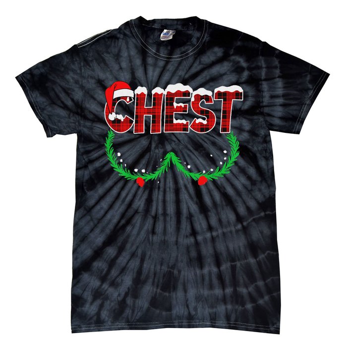 Chest Nuts Matching Chestnuts Funny Christmas Couples Chest Tie-Dye T-Shirt