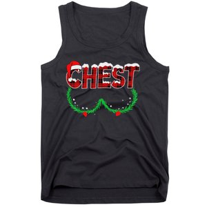 Chest Nuts Matching Chestnuts Funny Christmas Couples Chest Tank Top