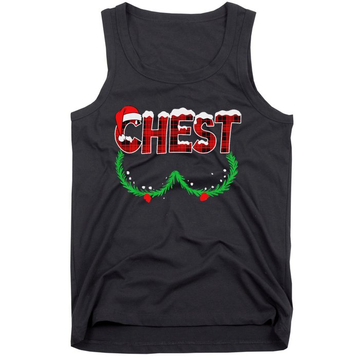 Chest Nuts Matching Chestnuts Funny Christmas Couples Chest Tank Top