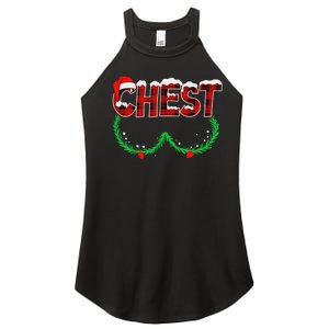 Chest Nuts Matching Chestnuts Funny Christmas Couples Chest Women's Perfect Tri Rocker Tank