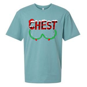 Chest Nuts Matching Chestnuts Funny Christmas Couples Chest Sueded Cloud Jersey T-Shirt