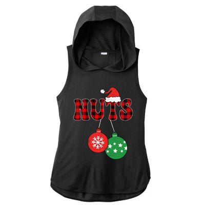 Chest Nuts Matching Chestnuts Xmas Couples Ladies PosiCharge Tri-Blend Wicking Draft Hoodie Tank