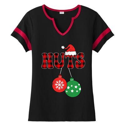 Chest Nuts Matching Chestnuts Xmas Couples Ladies Halftime Notch Neck Tee