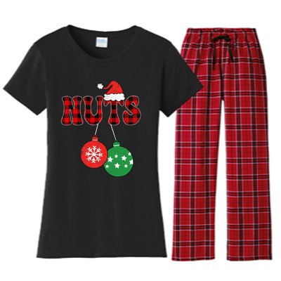 Chest Nuts Matching Chestnuts Xmas Couples Women's Flannel Pajama Set