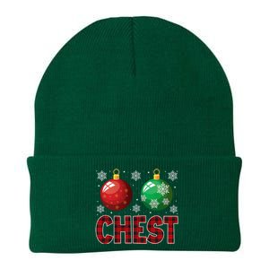 Chest Nuts Matching Chestnuts Funny Christmas Couples Chest Knit Cap Winter Beanie