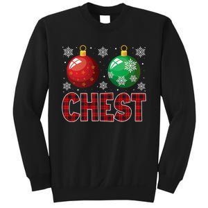 Chest Nuts Matching Chestnuts Funny Christmas Couples Chest Sweatshirt