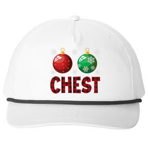 Chest Nuts Matching Chestnuts Funny Christmas Couples Chest Snapback Five-Panel Rope Hat