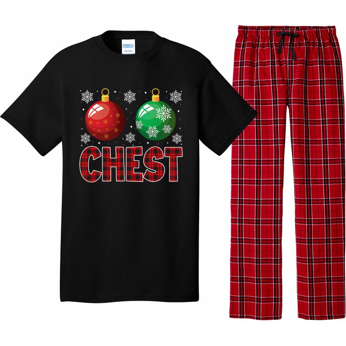 Chest Nuts Matching Chestnuts Funny Christmas Couples Chest Pajama Set