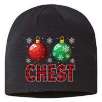 Chest Nuts Matching Chestnuts Funny Christmas Couples Chest Sustainable Beanie