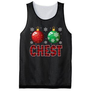 Chest Nuts Matching Chestnuts Funny Christmas Couples Chest Mesh Reversible Basketball Jersey Tank