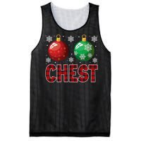 Chest Nuts Matching Chestnuts Funny Christmas Couples Chest Mesh Reversible Basketball Jersey Tank