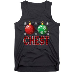 Chest Nuts Matching Chestnuts Funny Christmas Couples Chest Tank Top