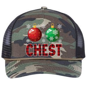 Chest Nuts Matching Chestnuts Funny Christmas Couples Chest Retro Rope Trucker Hat Cap