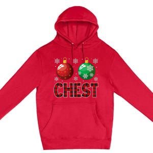 Chest Nuts Matching Chestnuts Funny Christmas Couples Chest Premium Pullover Hoodie