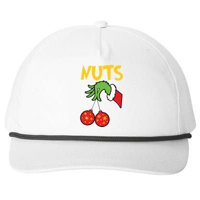 Chest Nuts Matching Chestnuts Funny Christmas Couples Nuts Snapback Five-Panel Rope Hat