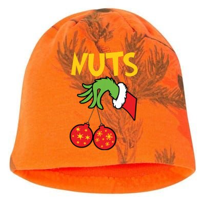 Chest Nuts Matching Chestnuts Funny Christmas Couples Nuts Kati - Camo Knit Beanie