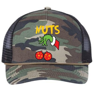 Chest Nuts Matching Chestnuts Funny Christmas Couples Nuts Retro Rope Trucker Hat Cap