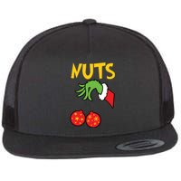 Chest Nuts Matching Chestnuts Funny Christmas Couples Nuts Flat Bill Trucker Hat