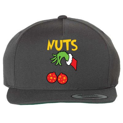 Chest Nuts Matching Chestnuts Funny Christmas Couples Nuts Wool Snapback Cap