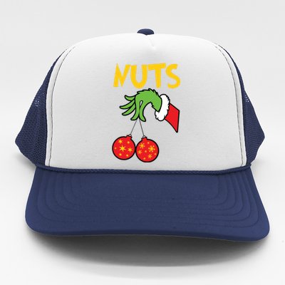 Chest Nuts Matching Chestnuts Funny Christmas Couples Nuts Trucker Hat