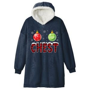 Chest Nuts Matching Chestnuts Funny Christmas Couples Chest Cute Hooded Wearable Blanket