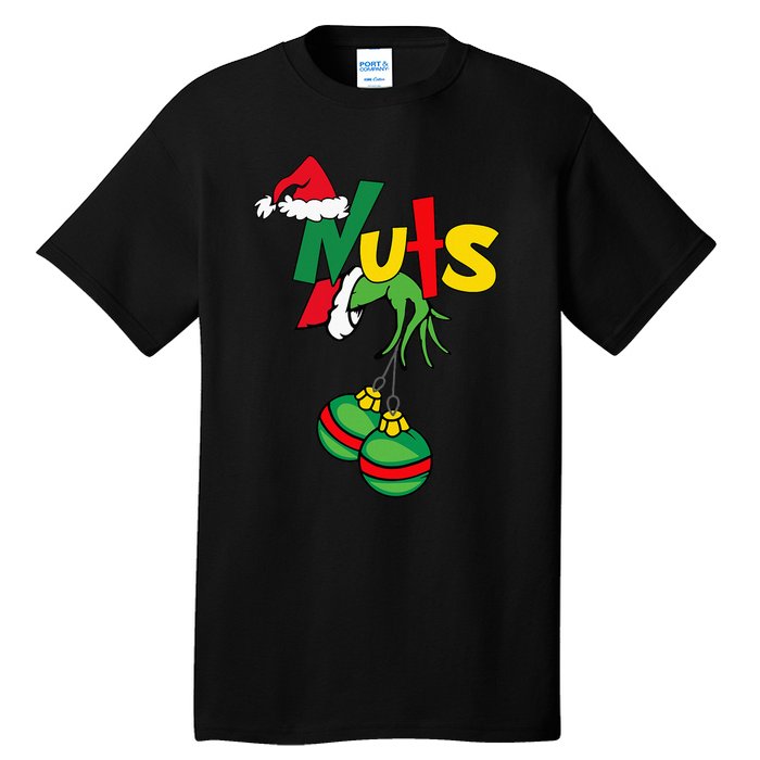 Chest Nuts Matching Chestnuts Funny Christmas Couples Nuts Tall T-Shirt