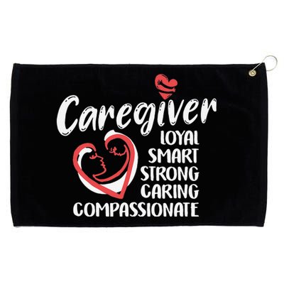 Caregiver Nurses Medical Love Caregiver Appreciation Day Grommeted Golf Towel