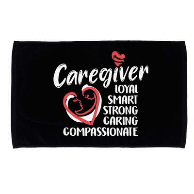 Caregiver Nurses Medical Love Caregiver Appreciation Day Microfiber Hand Towel