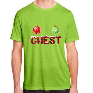 Chest Nuts Matching Chestnuts Funny Christmas Couples Chest Adult ChromaSoft Performance T-Shirt