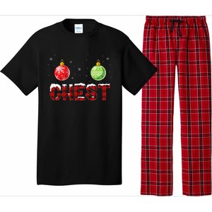 Chest Nuts Matching Chestnuts Funny Christmas Couples Chest Pajama Set