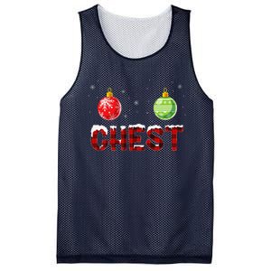 Chest Nuts Matching Chestnuts Funny Christmas Couples Chest Mesh Reversible Basketball Jersey Tank