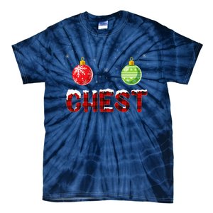 Chest Nuts Matching Chestnuts Funny Christmas Couples Chest Tie-Dye T-Shirt