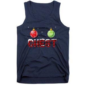 Chest Nuts Matching Chestnuts Funny Christmas Couples Chest Tank Top