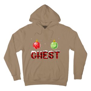 Chest Nuts Matching Chestnuts Funny Christmas Couples Chest Hoodie