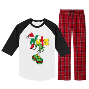 Chest Nuts Matching Chestnuts Funny Christmas Couples Nuts Raglan Sleeve Pajama Set