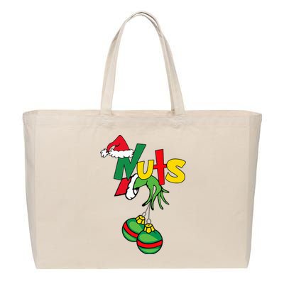 Chest Nuts Matching Chestnuts Funny Christmas Couples Nuts Cotton Canvas Jumbo Tote