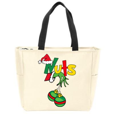 Chest Nuts Matching Chestnuts Funny Christmas Couples Nuts Zip Tote Bag