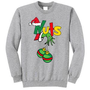 Chest Nuts Matching Chestnuts Funny Christmas Couples Nuts Tall Sweatshirt